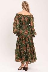 TERRACOTTA TRAIL WOVEN MIDI DRESS - Flying Tomato - Flyclothing LLC