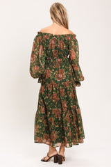 TERRACOTTA TRAIL WOVEN MIDI DRESS