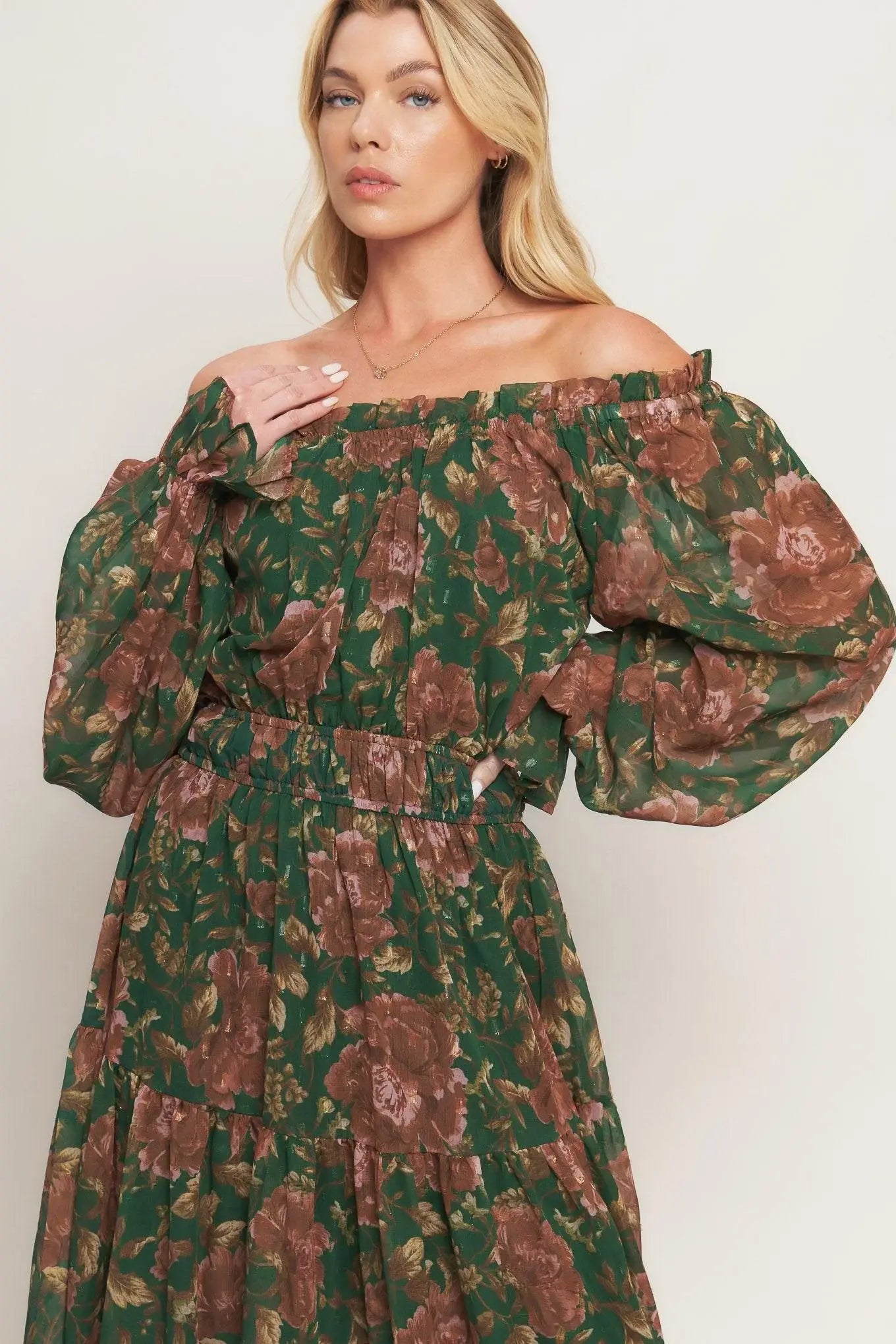 TERRACOTTA TRAIL WOVEN MIDI DRESS - Flying Tomato - Flyclothing LLC