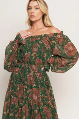 TERRACOTTA TRAIL WOVEN MIDI DRESS - Flying Tomato - Flyclothing LLC