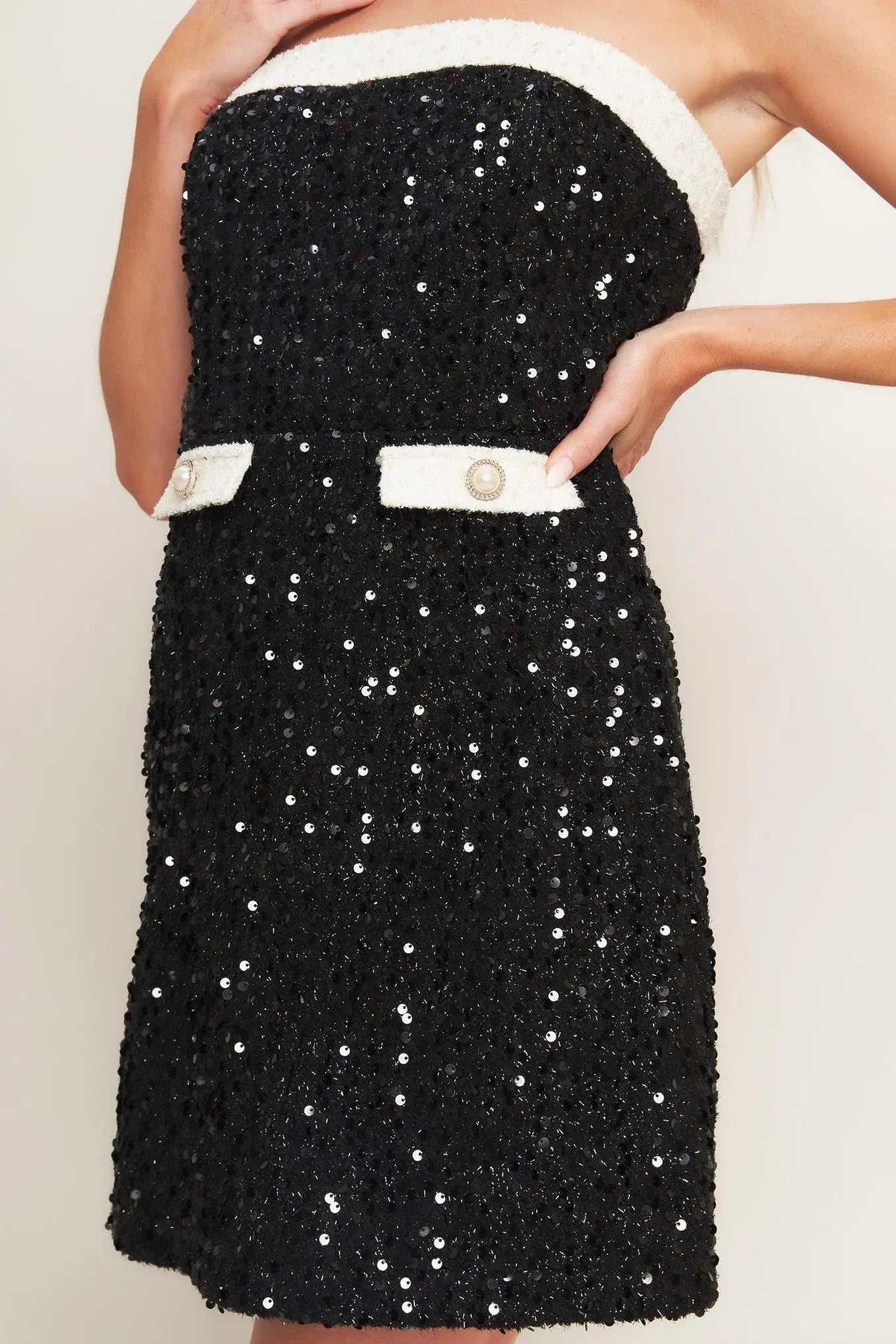 MIDNIGHT GLAM SEQUIN MINI DRESS - Flying Tomato - Flyclothing LLC