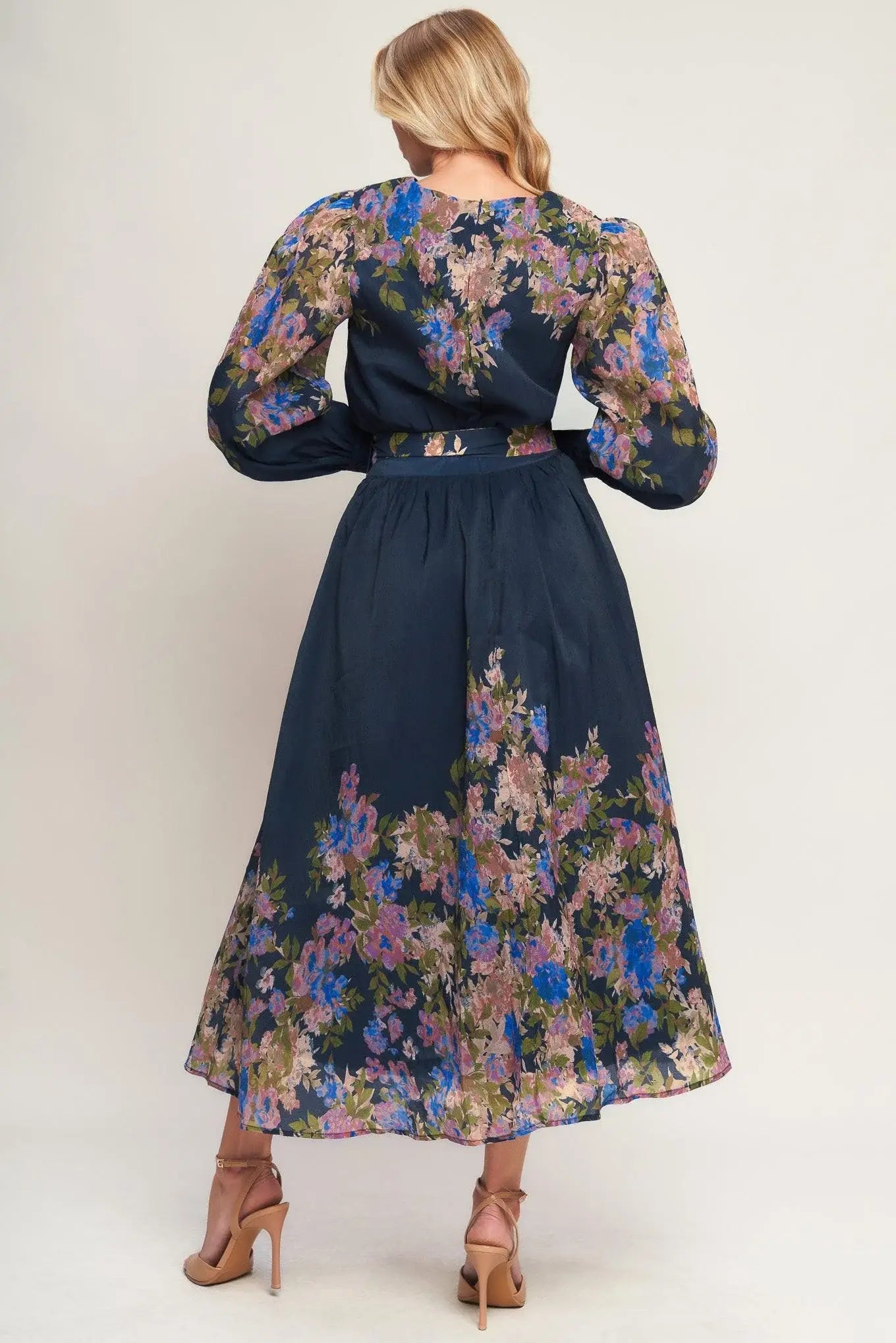 CHARMING TAPESTRY WOVEN MIDI DRESS - Flying Tomato - Flyclothing LLC