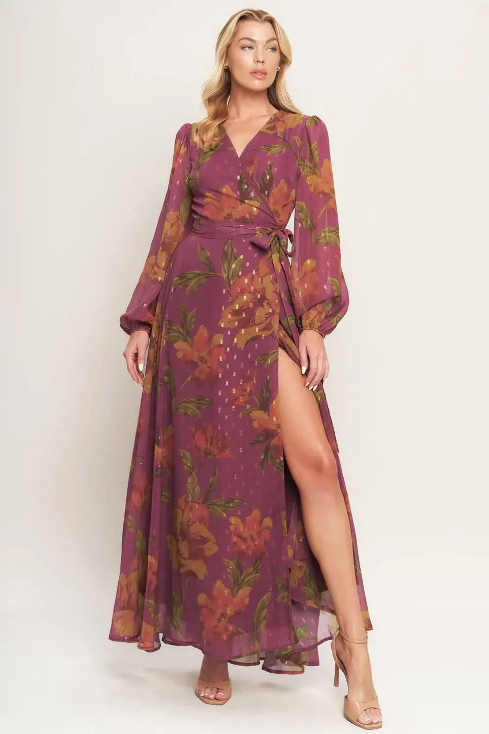 EMBER GARDEN WOVEN MAXI DRESS - Flying Tomato - Flyclothing LLC