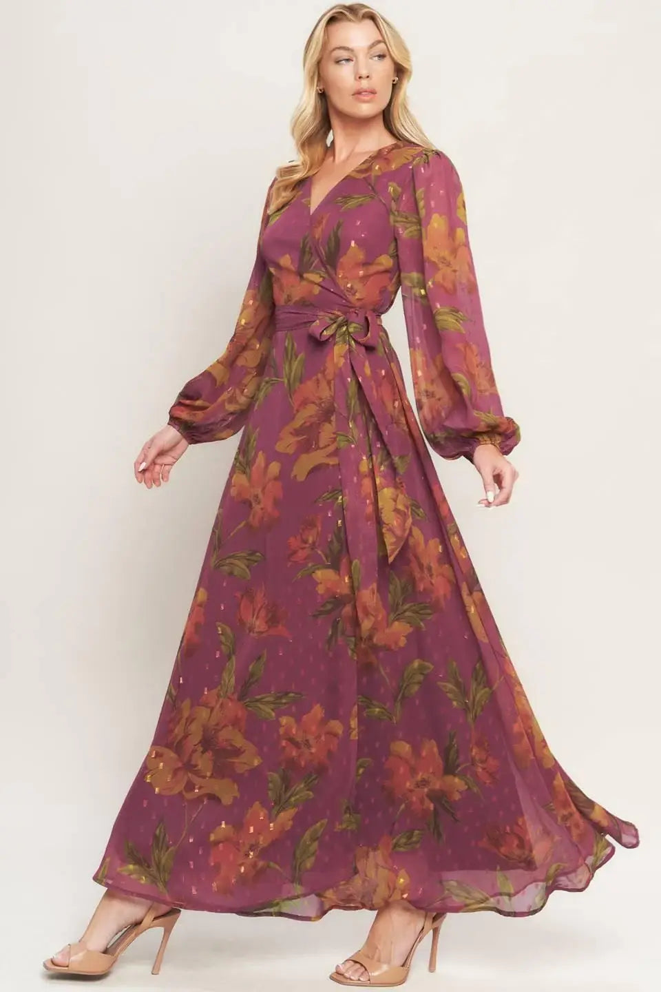 EMBER GARDEN WOVEN MAXI DRESS - Flying Tomato - Flyclothing LLC