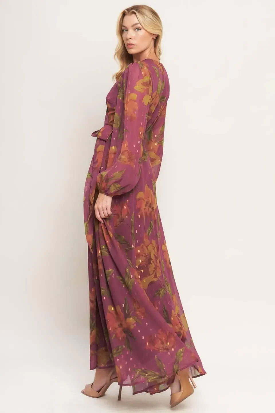 EMBER GARDEN WOVEN MAXI DRESS - Flying Tomato - Flyclothing LLC