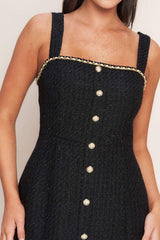 MONACO HOUR TWEED MINI DRESS - Flying Tomato - Flyclothing LLC