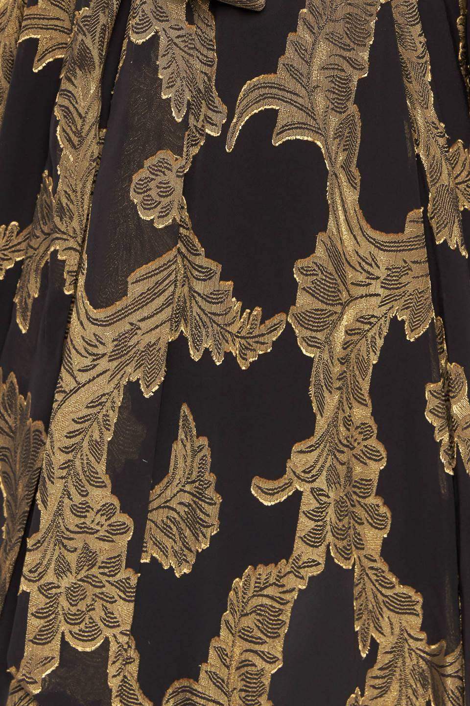 MIDNIGHT MOSS WOVEN JACQUARD MAXI DRESS - Flying Tomato - Flyclothing LLC