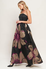 GILDED FLOWER WOVEN MAXI DRESS - Flying Tomato - Flyclothing LLC