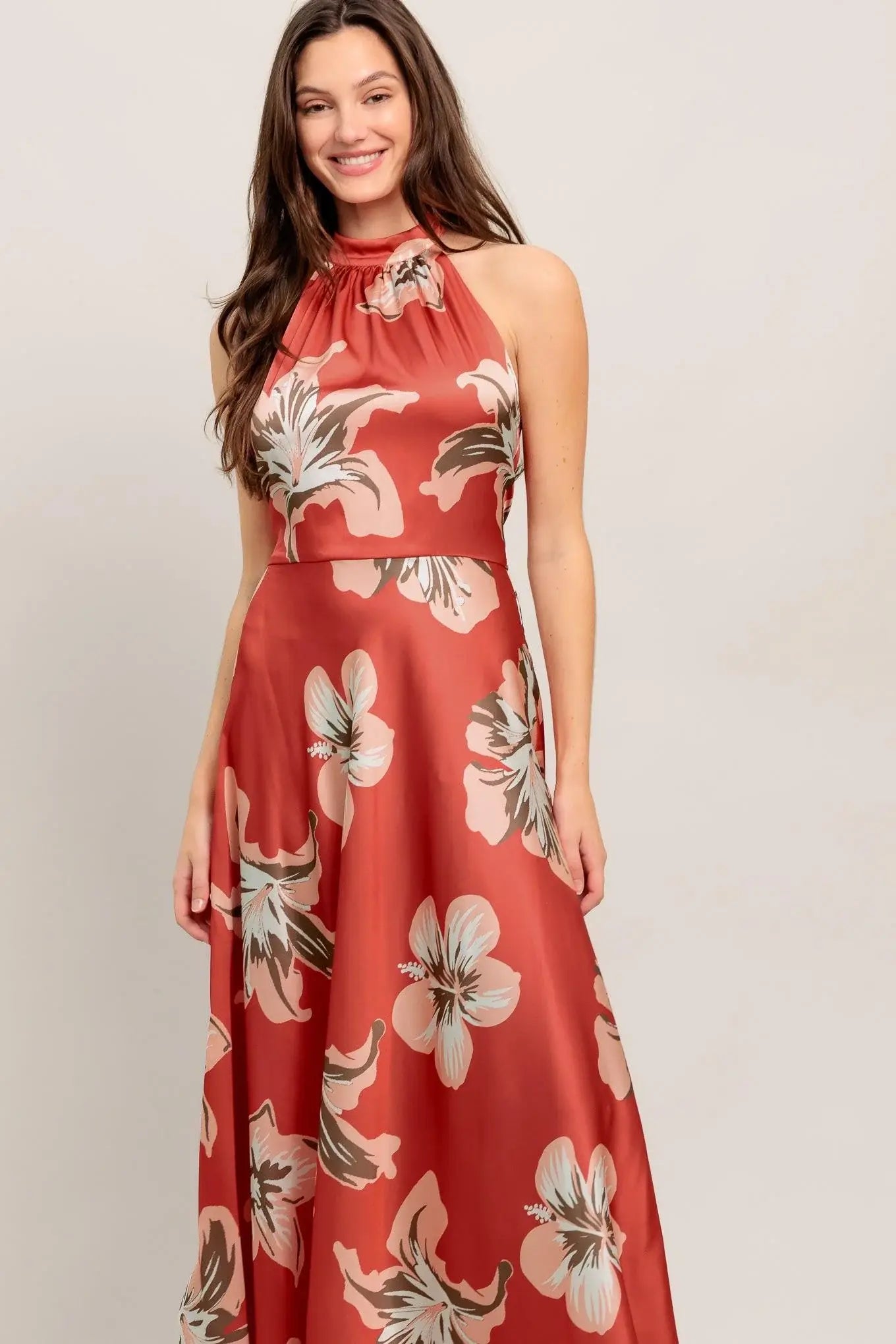 CAN’T LOOK AWAY WOVEN MIDI DRESS - Flying Tomato - Flyclothing LLC