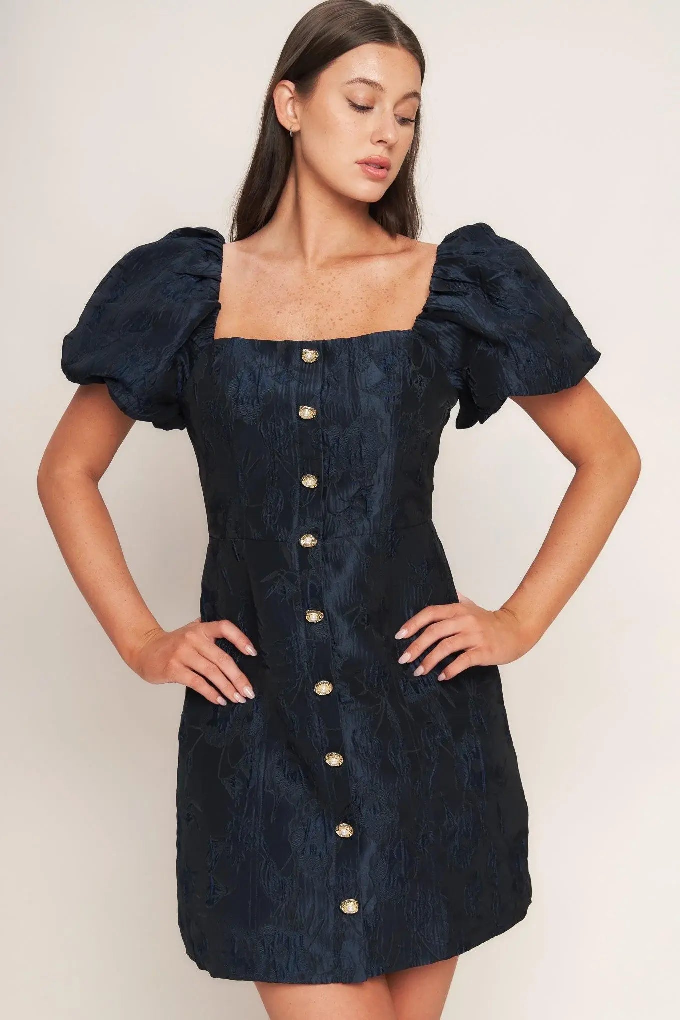 GOLDEN MOON WOVEN MINI DRESS - Flying Tomato - Flyclothing LLC