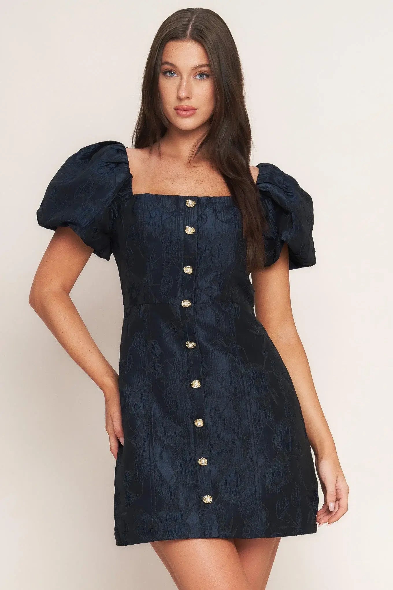 GOLDEN MOON WOVEN MINI DRESS - Flying Tomato - Flyclothing LLC