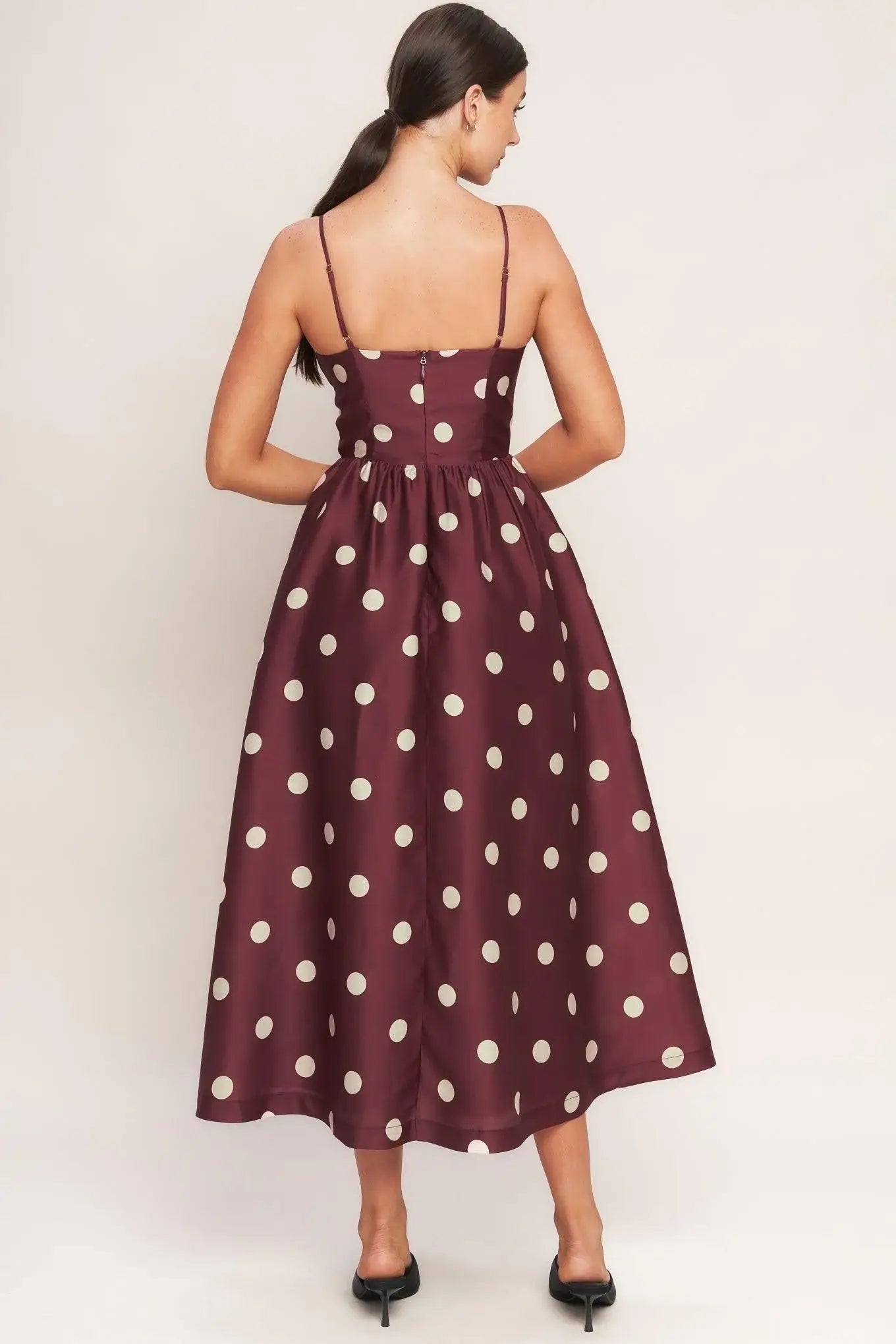 MARASCHINO CHIC WOVEN MIDI DRESS - Flying Tomato - Flyclothing LLC