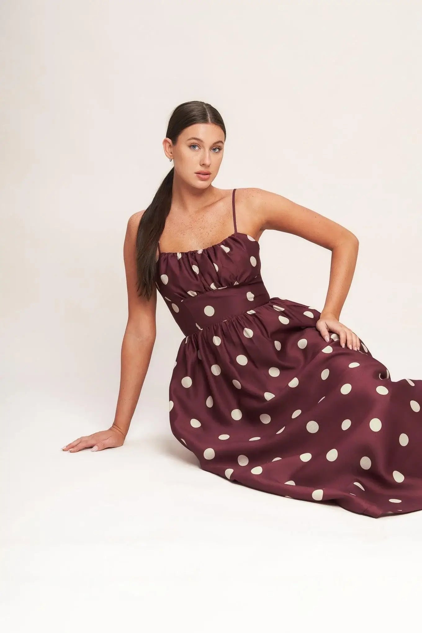 MARASCHINO CHIC WOVEN MIDI DRESS - Flying Tomato - Flyclothing LLC