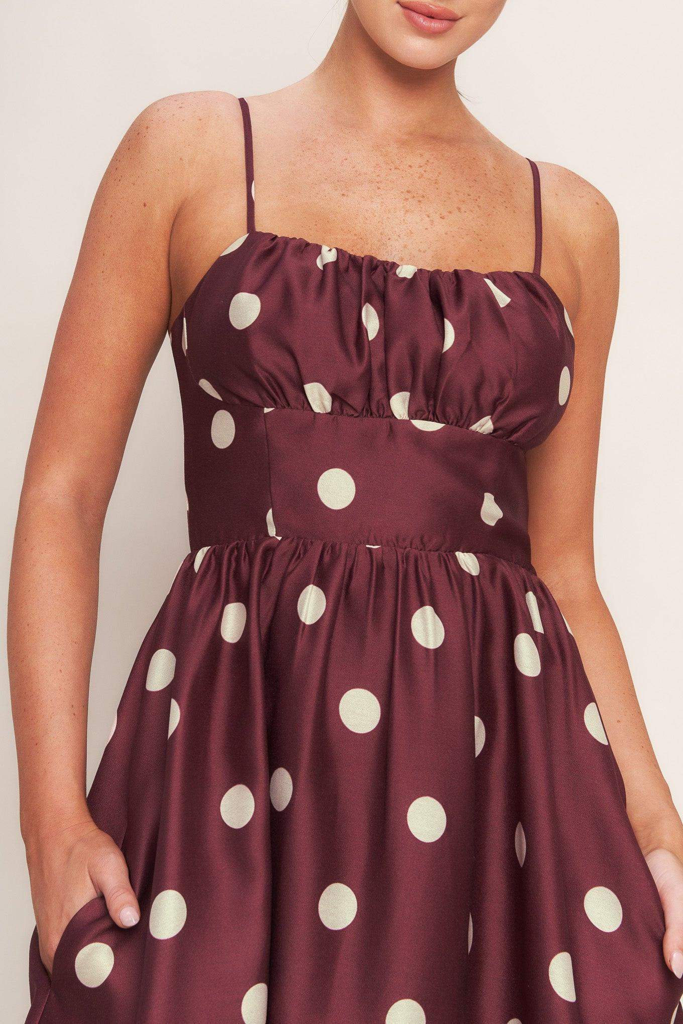 MARASCHINO CHIC WOVEN MIDI DRESS - Flying Tomato - Flyclothing LLC