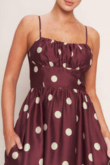 MARASCHINO CHIC WOVEN MIDI DRESS - Flying Tomato - Flyclothing LLC
