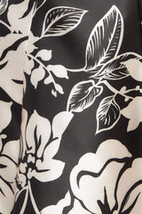 ELEGANT BLOOM SWIRL WOVEN MIDI DRESS - Flying Tomato - Flyclothing LLC