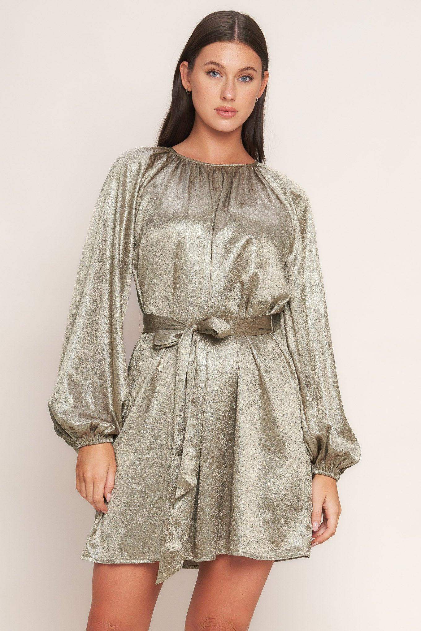 MOONRISE HAZE WOVEN MINI DRESS - Flying Tomato - Flyclothing LLC