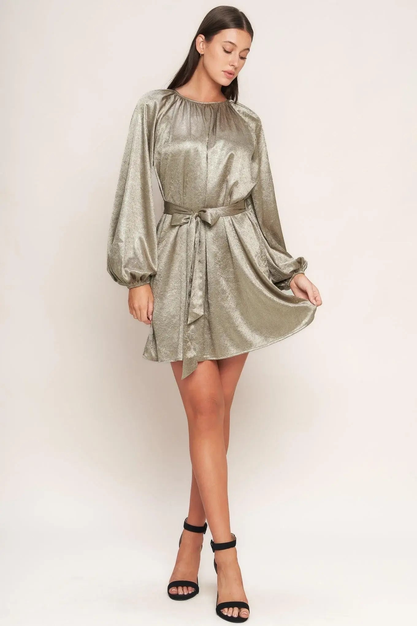 MOONRISE HAZE WOVEN MINI DRESS - Flying Tomato - Flyclothing LLC