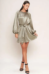 MOONRISE HAZE WOVEN MINI DRESS - Flying Tomato - Flyclothing LLC