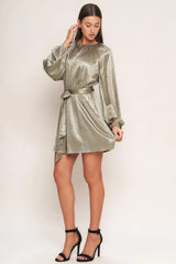 MOONRISE HAZE WOVEN MINI DRESS - Flying Tomato - Flyclothing LLC