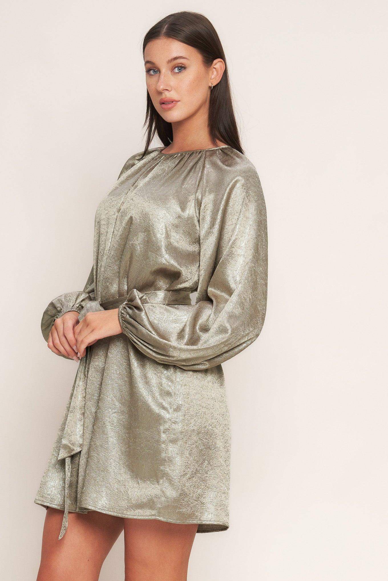 MOONRISE HAZE WOVEN MINI DRESS - Flying Tomato - Flyclothing LLC