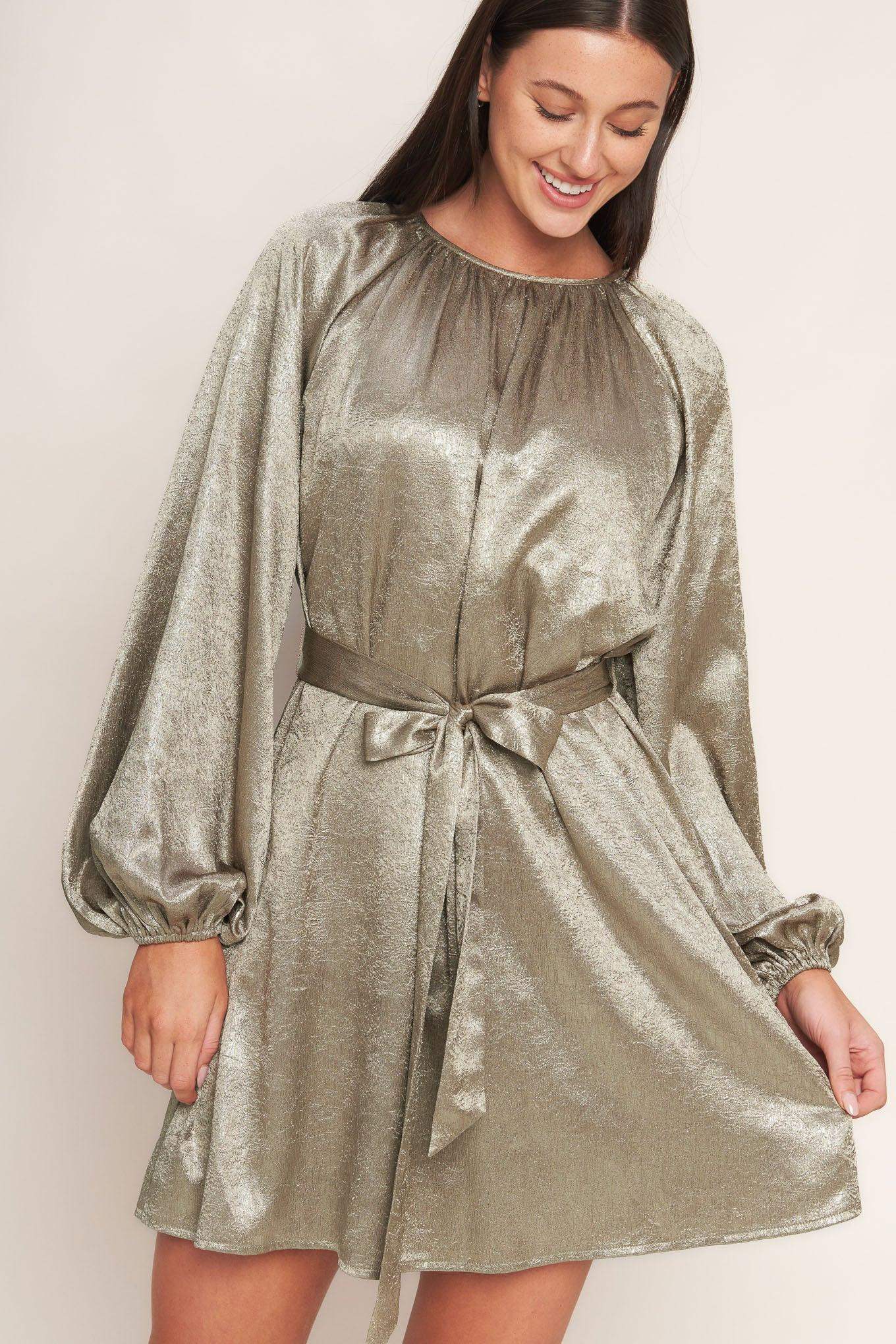MOONRISE HAZE WOVEN MINI DRESS - Flying Tomato - Flyclothing LLC