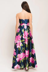 LUNA FLORA WOVEN MAXI DRESS - Flying Tomato - Flyclothing LLC