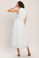 HAMPTONS SUMMER WOVEN MIDI DRESS - Flying Tomato - Flyclothing LLC