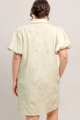 BREATHABLE WEAVE WOVEN MINI DRESS - Flying Tomato - Flyclothing LLC