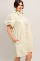 BREATHABLE WEAVE WOVEN MINI DRESS - Flying Tomato - Flyclothing LLC