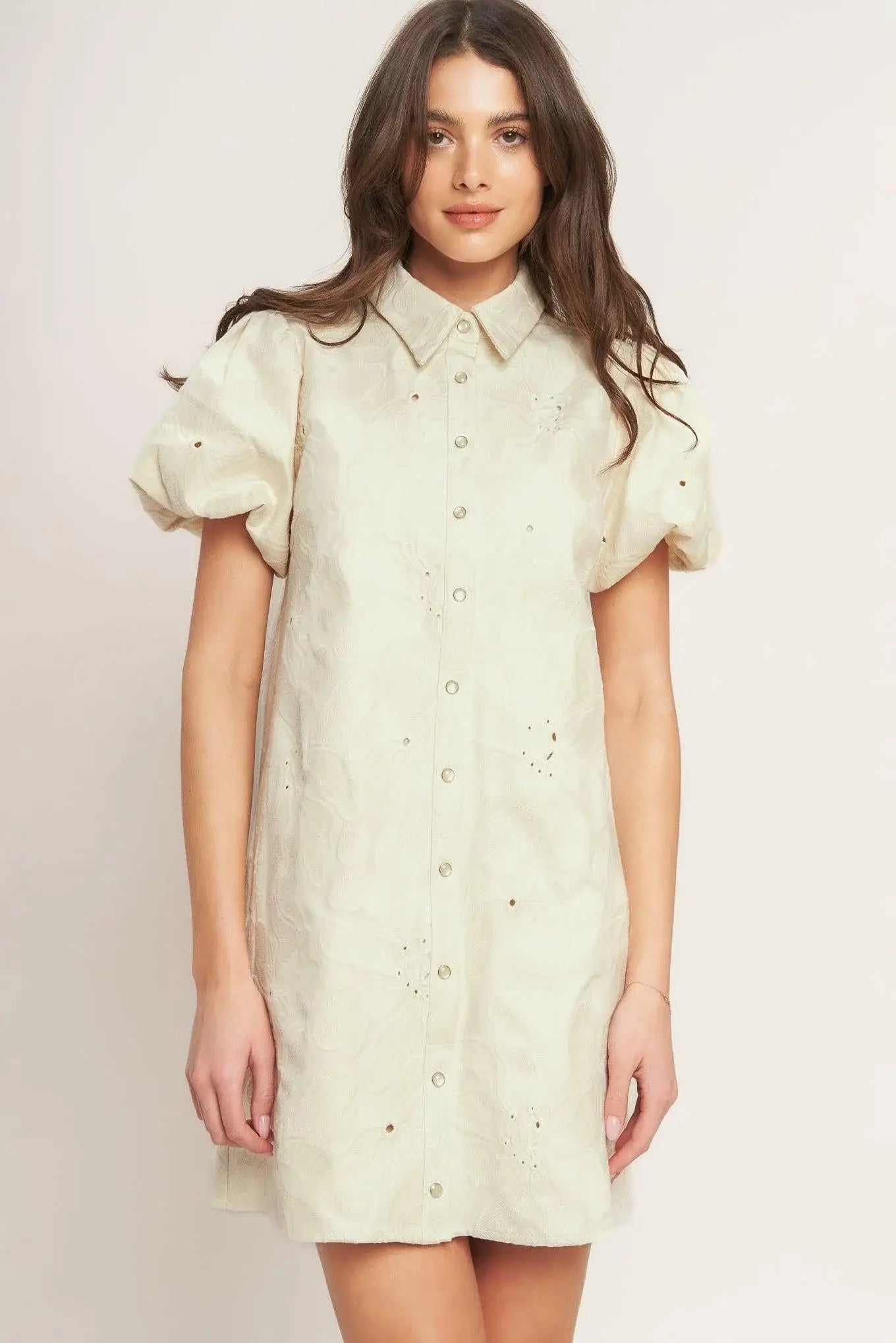BREATHABLE WEAVE WOVEN MINI DRESS - Flying Tomato - Flyclothing LLC