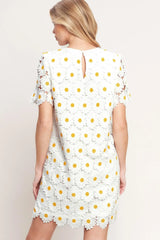 DAISIES AND DAYDREAMS WOVEN LACE MINI DRESS - Flying Tomato - Flyclothing LLC