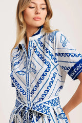 ISLAND POLISH WOVEN MINI DRESS - Flying Tomato - Flyclothing LLC