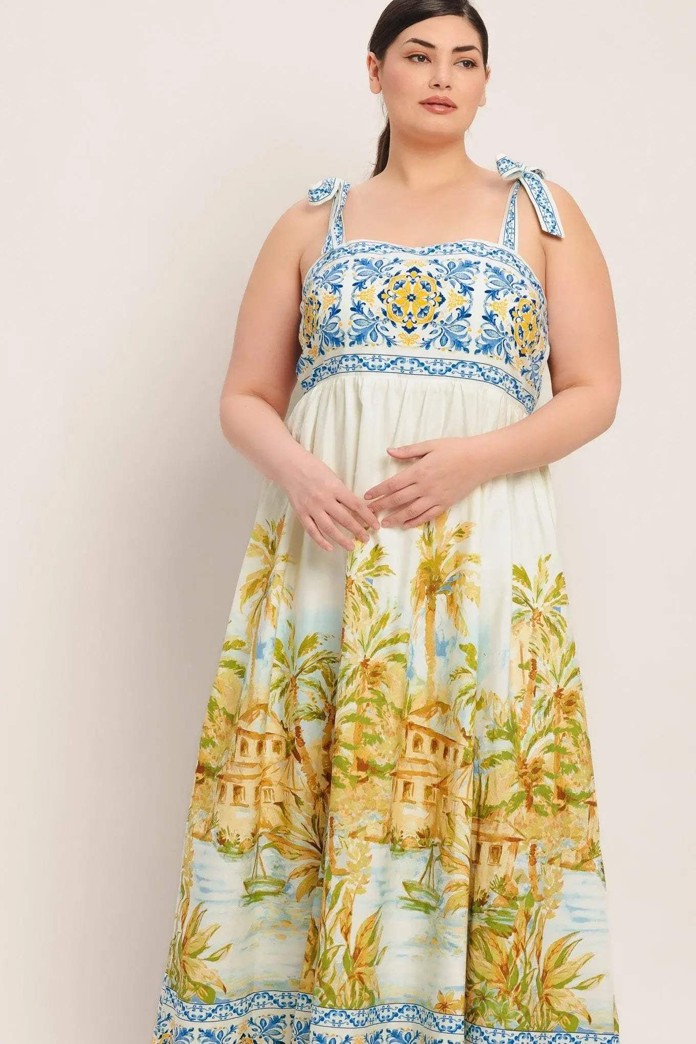 POSTCARD PERFECT WOVEN MAXI DRESS - Flying Tomato - Flyclothing LLC