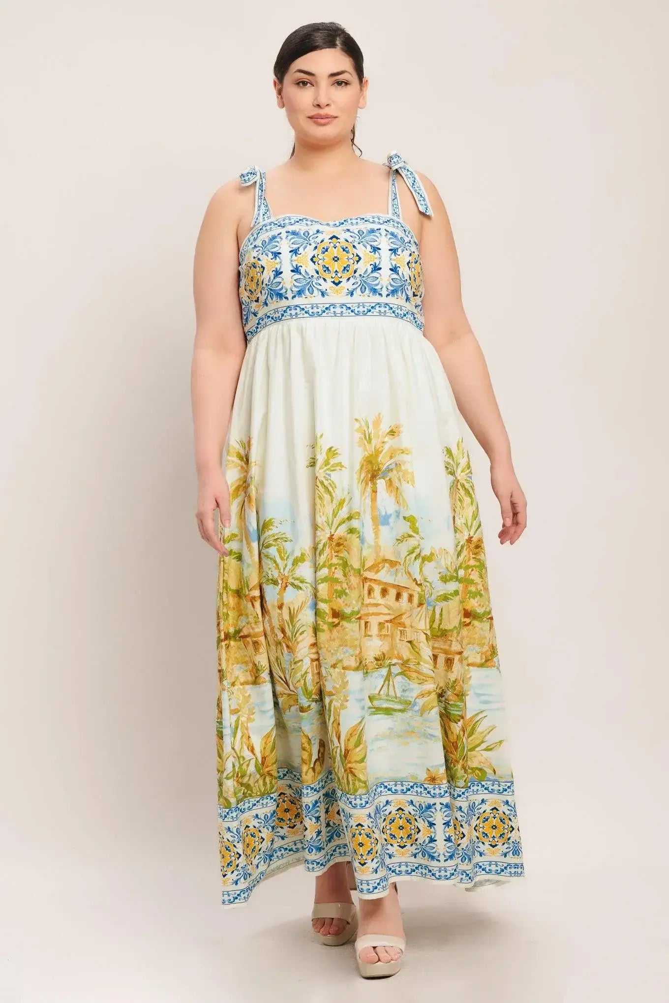 POSTCARD PERFECT WOVEN MAXI DRESS - Flying Tomato - Flyclothing LLC