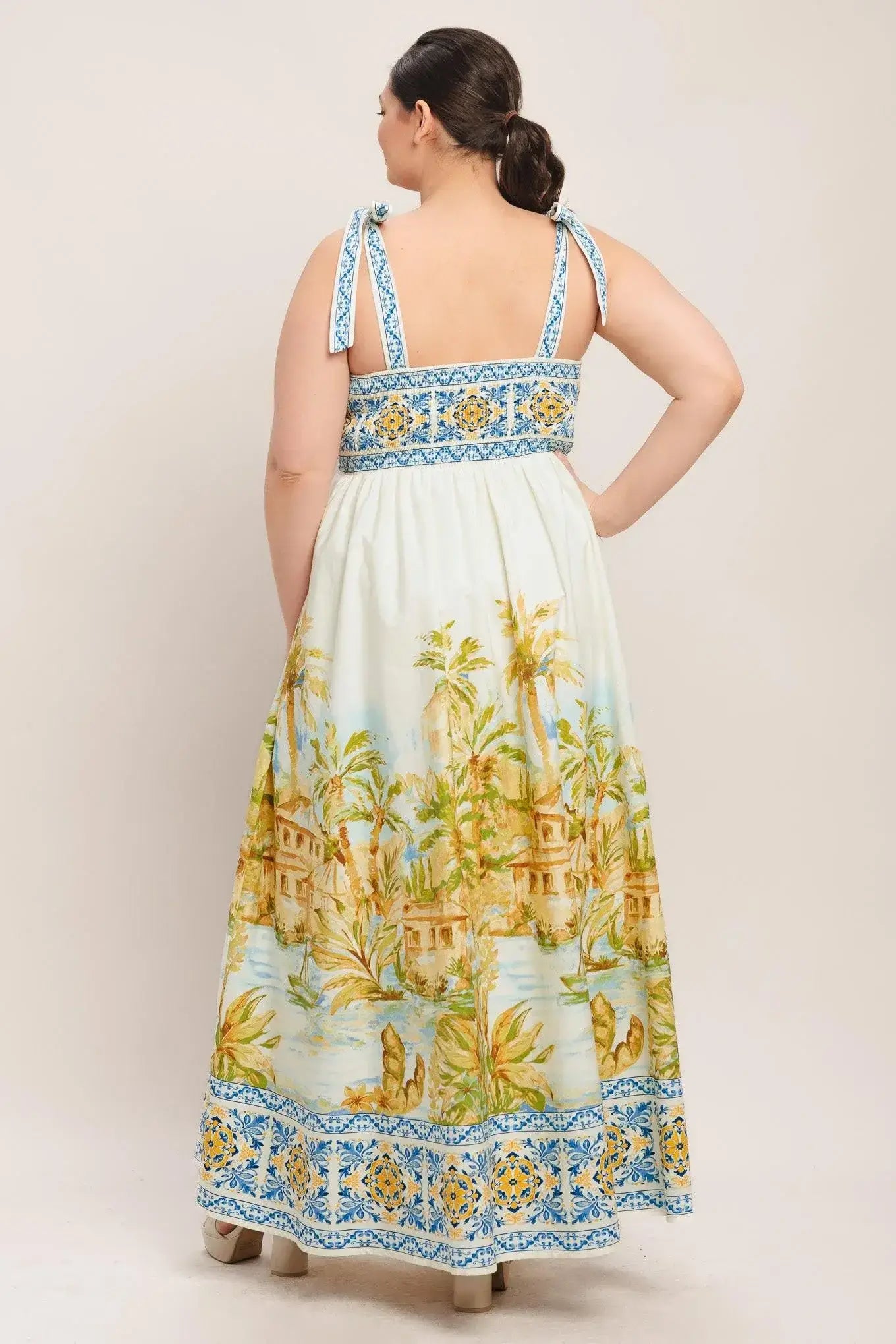 POSTCARD PERFECT WOVEN MAXI DRESS - Flying Tomato - Flyclothing LLC
