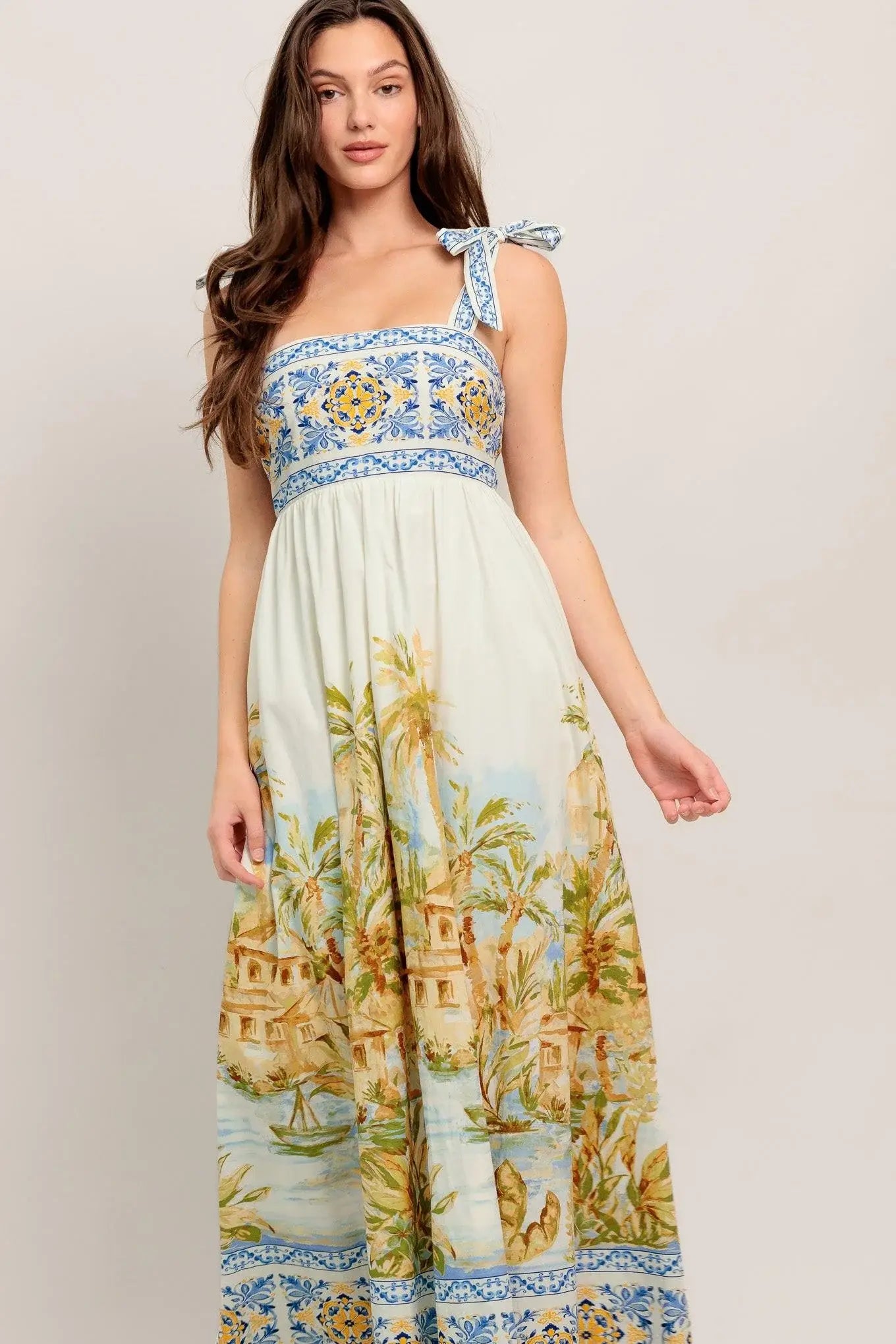 POSTCARD PERFECT WOVEN MAXI DRESS - Flying Tomato - Flyclothing LLC