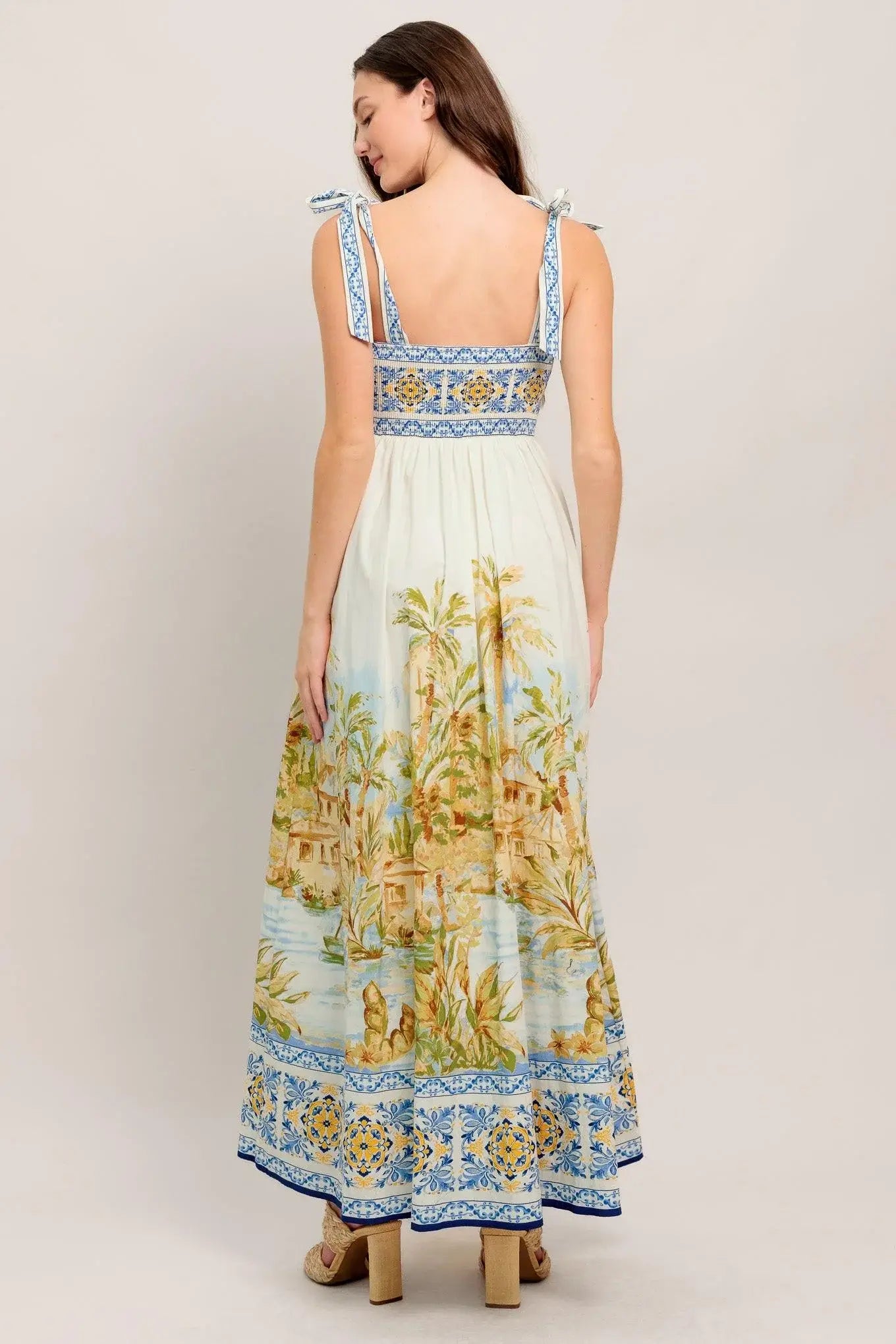 POSTCARD PERFECT WOVEN MAXI DRESS - Flying Tomato - Flyclothing LLC