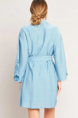AZURE COAST WOVEN MINI DRESS - Flying Tomato - Flyclothing LLC