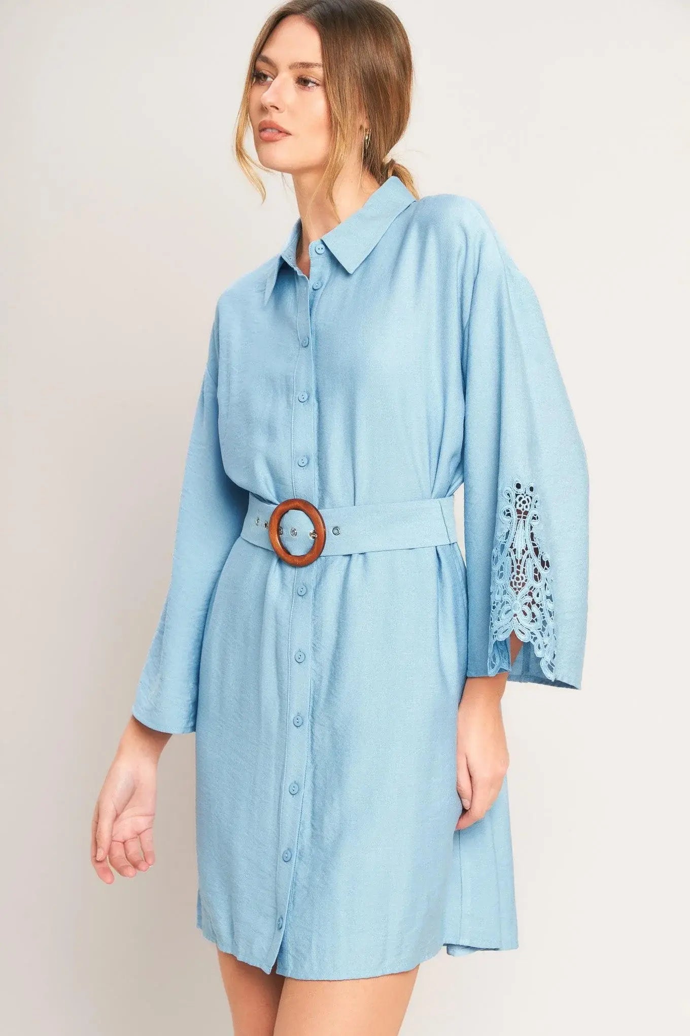 AZURE COAST WOVEN MINI DRESS - Flying Tomato - Flyclothing LLC