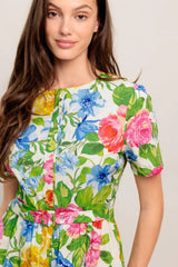 SUNSHINE IN FULL BLOOM WOVEN MINI DRESS - Flying Tomato - Flyclothing LLC
