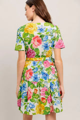 SUNSHINE IN FULL BLOOM WOVEN MINI DRESS - Flying Tomato - Flyclothing LLC