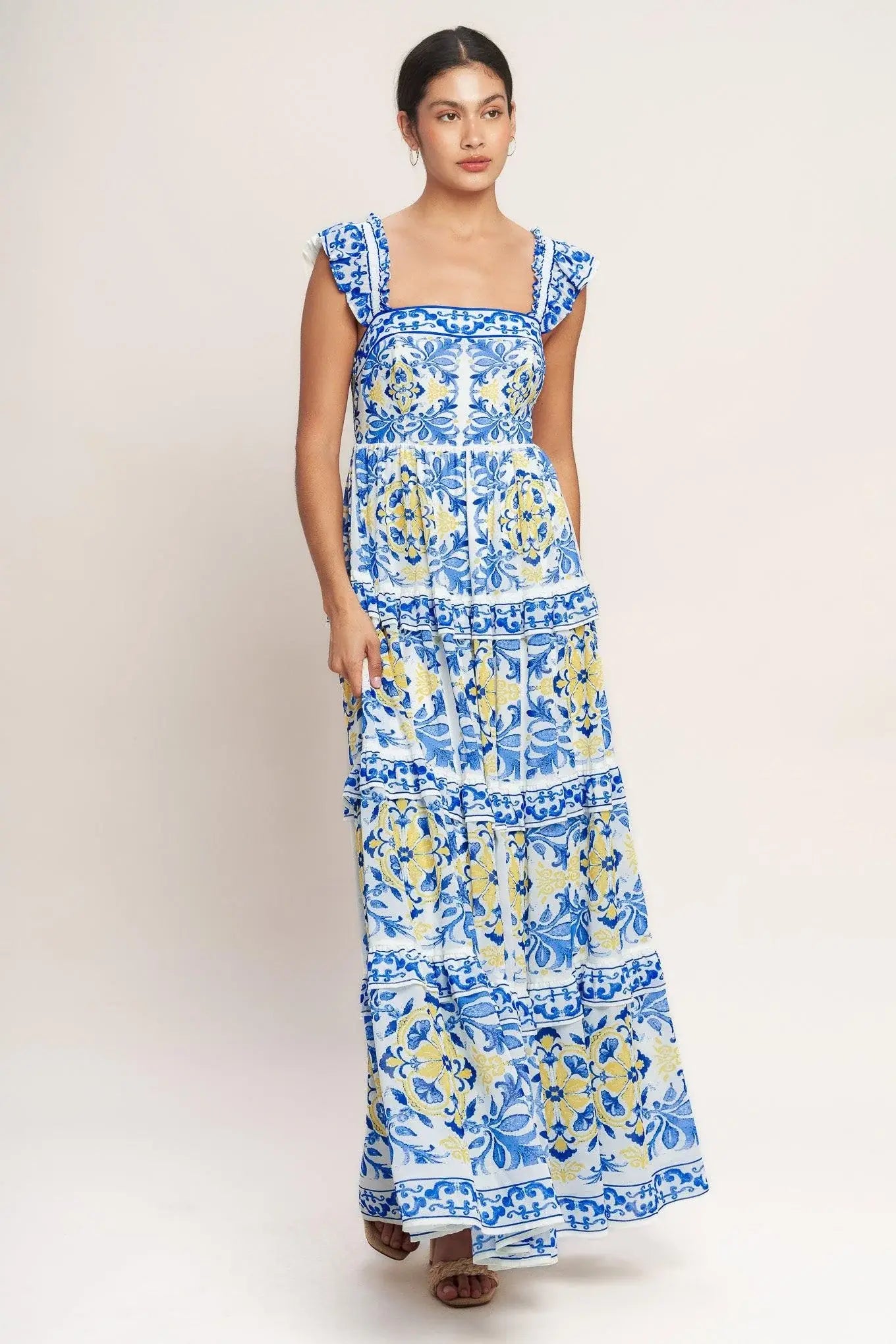 SALTY AIR SWEETHEART WOVEN MAXI DRESS - Flying Tomato - Flyclothing LLC