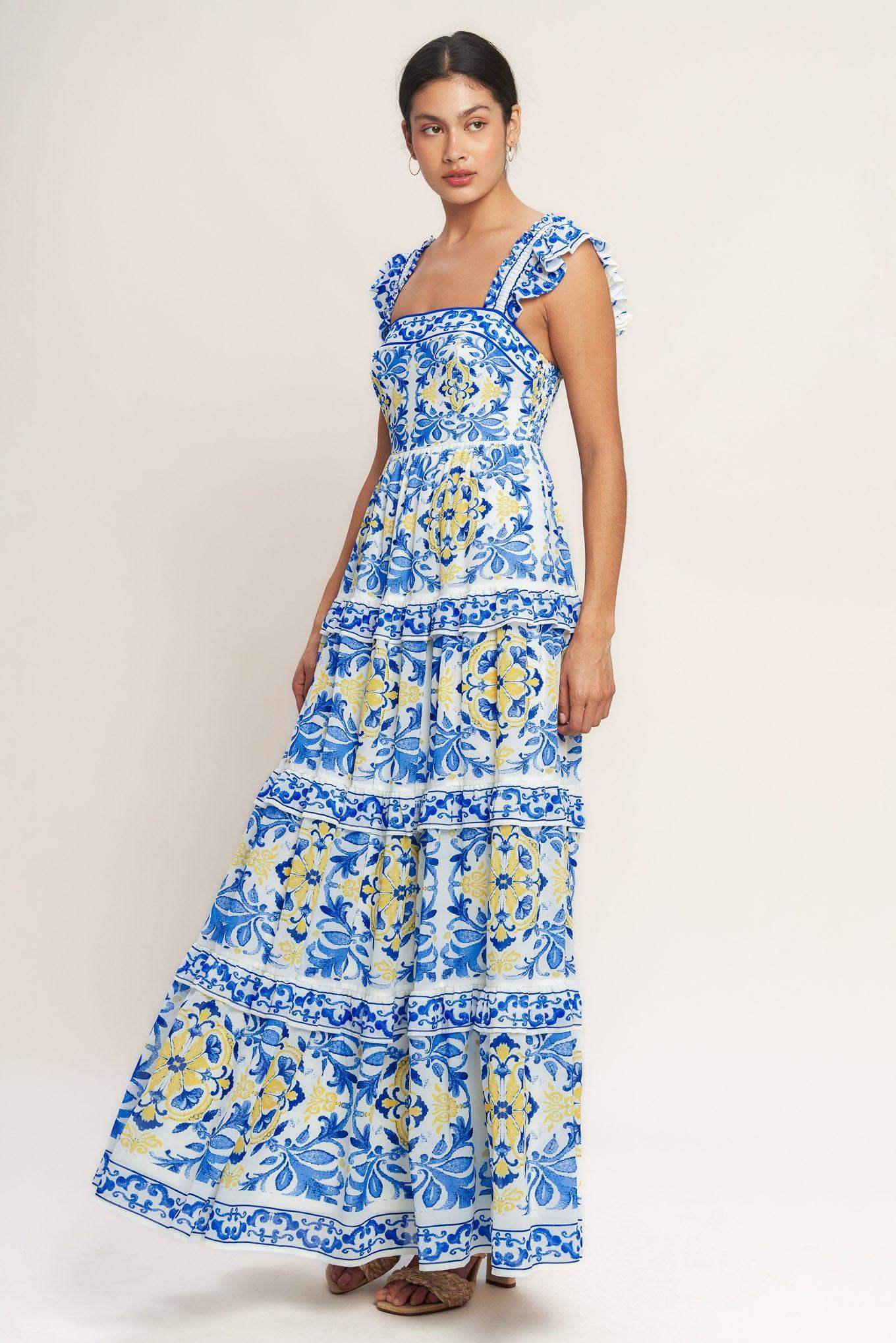 SALTY AIR SWEETHEART WOVEN MAXI DRESS - Flying Tomato - Flyclothing LLC