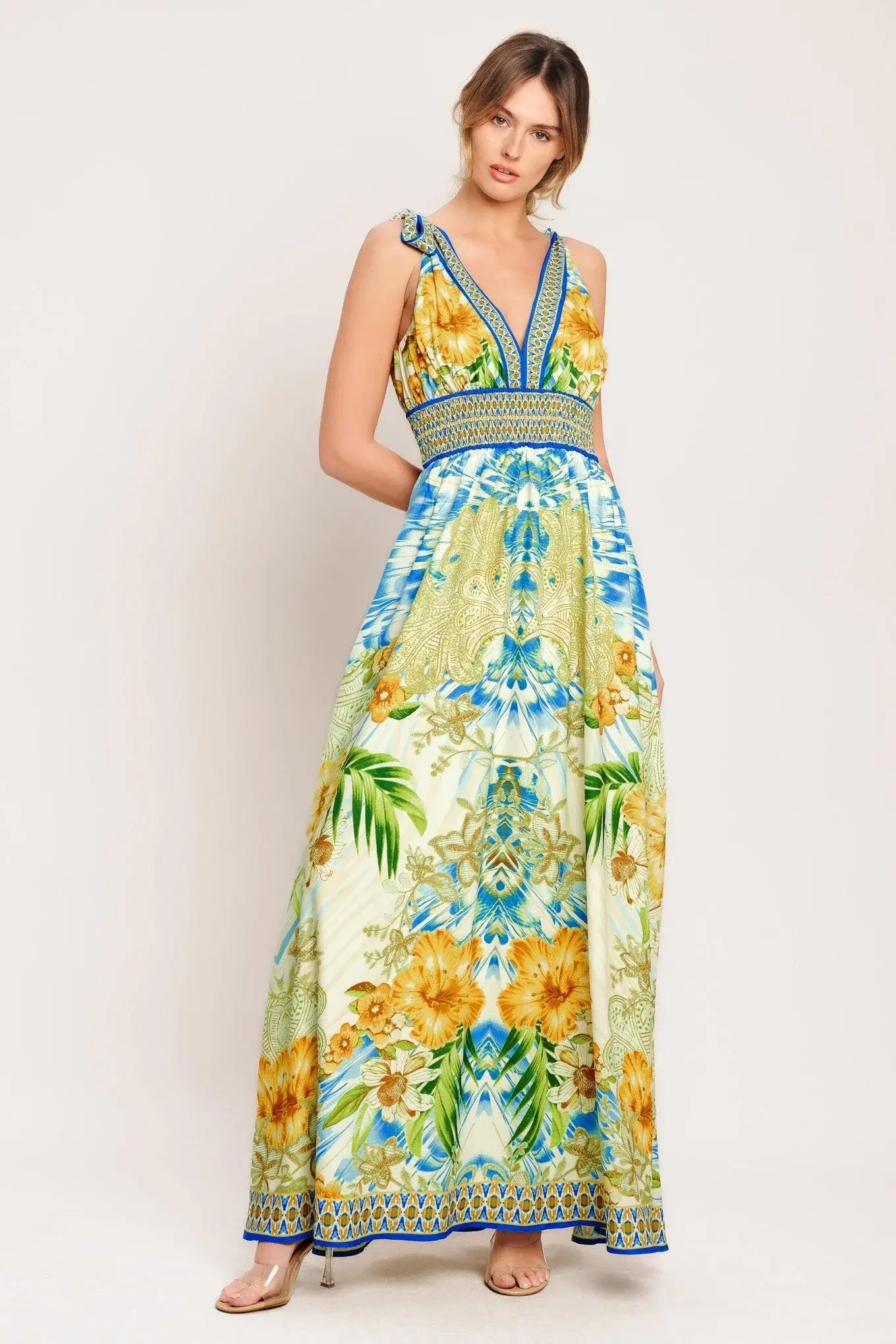 RESORT OPULENCE WOVEN MAXI DRESS - Flying Tomato - Flyclothing LLC
