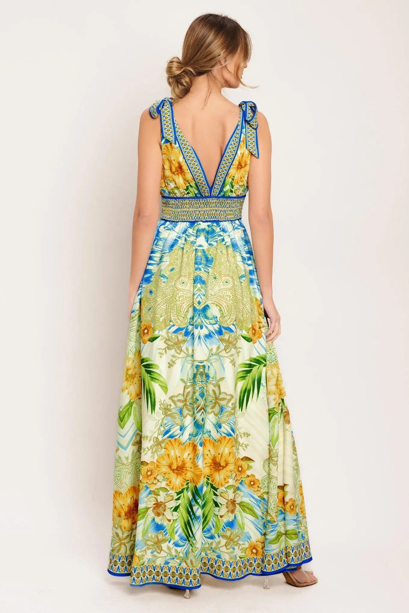 RESORT OPULENCE WOVEN MAXI DRESS - Flying Tomato - Flyclothing LLC