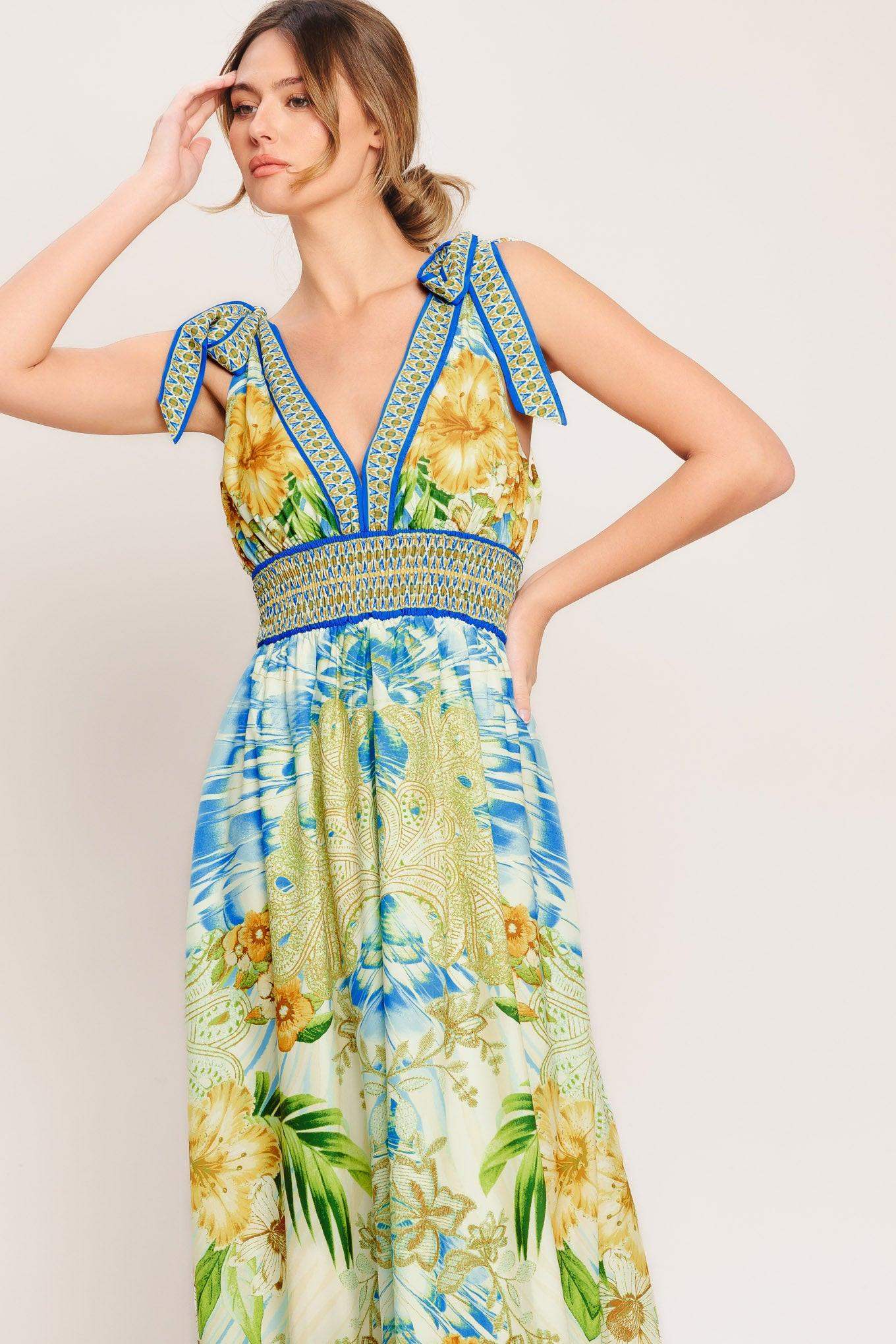 RESORT OPULENCE WOVEN MAXI DRESS - Flying Tomato - Flyclothing LLC