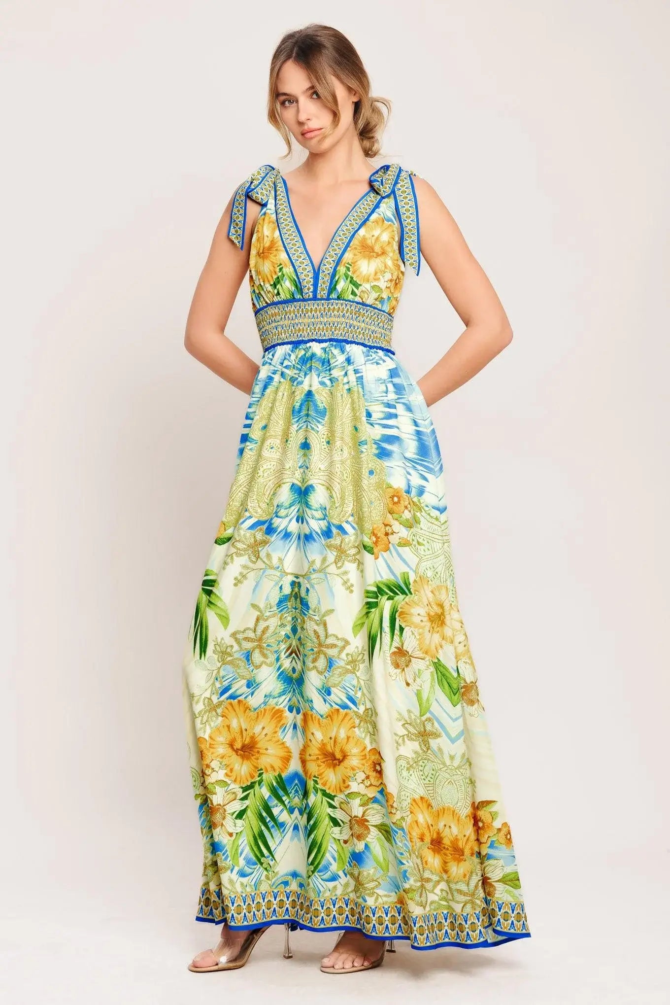 RESORT OPULENCE WOVEN MAXI DRESS - Flying Tomato - Flyclothing LLC