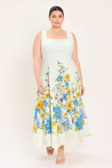 DREAMING OF THE COAST WOVEN MIDI DRESS - Flying Tomato - Flyclothing LLC