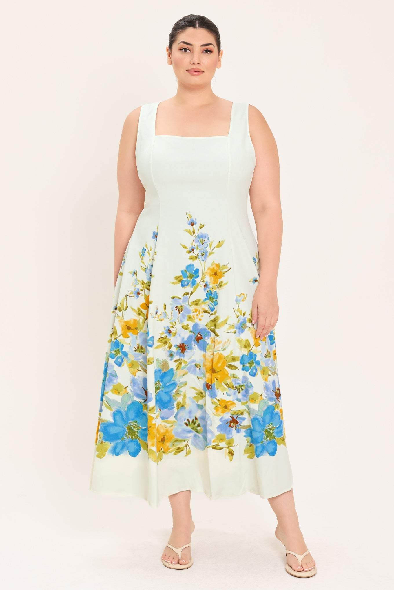 DREAMING OF THE COAST WOVEN MIDI DRESS - Flying Tomato - Flyclothing LLC